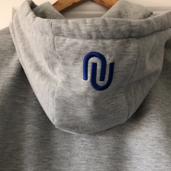 Numero Heather Grey Hoodie with Patch - Men’s Size M - Picture 7 of 7